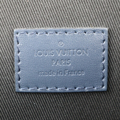 Louis Vuitton Christopher Messenger Shoulder Bag M58475 Taurillon Leather Blue Marine Black
