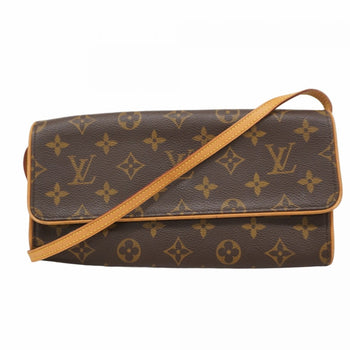 Louis Vuitton Monogram Pochette Twin Gm Shoulder Bag M51852 Brown