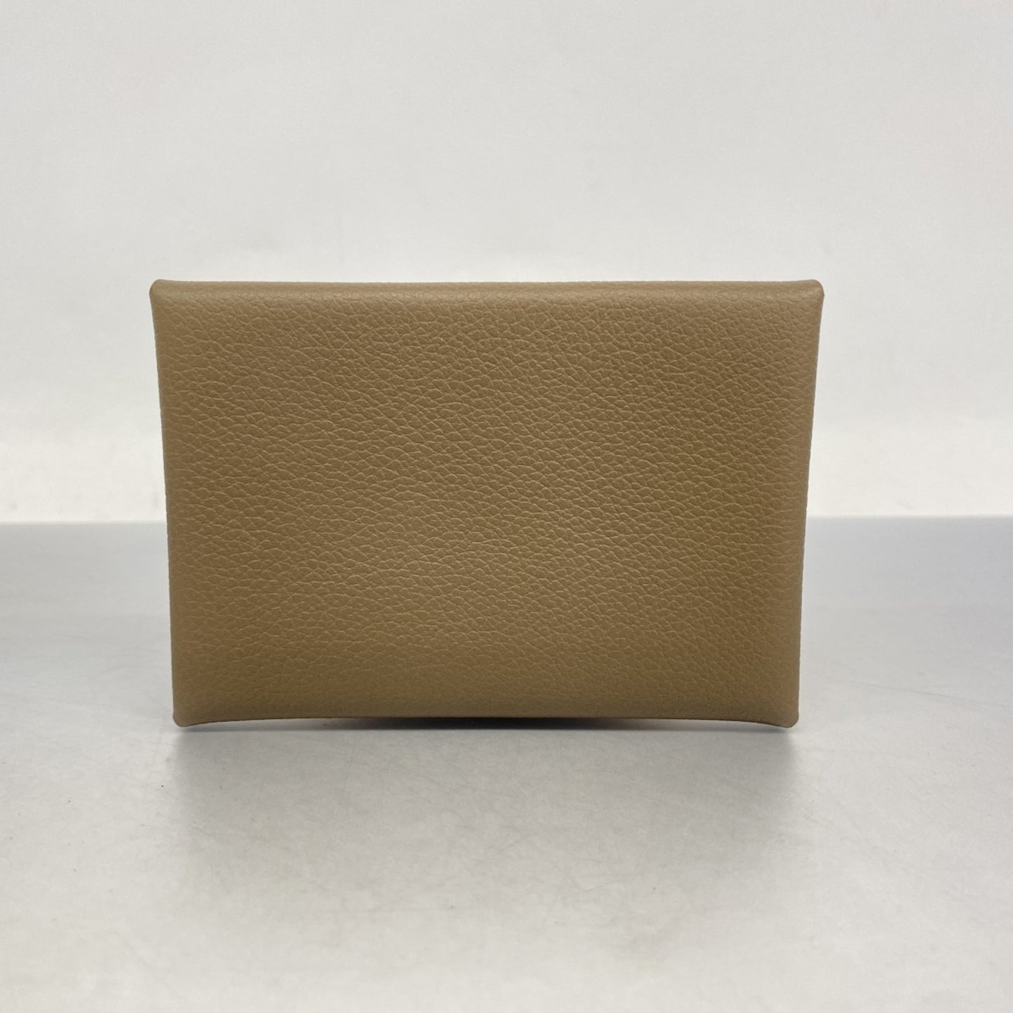 Hermes Herms Calvi Duo Evercolor Etoupe Wallet/Coin Case