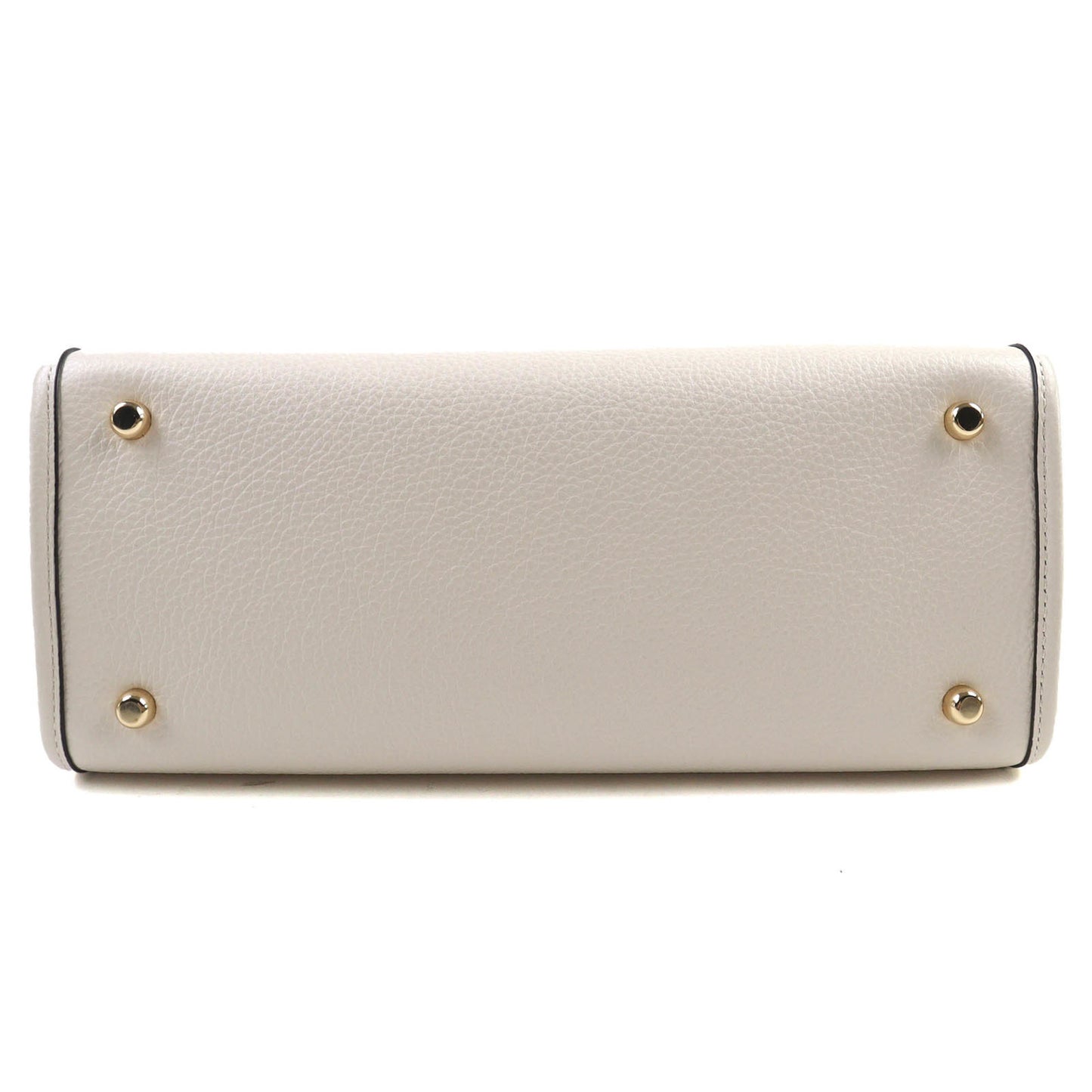 Coach 24Aw Co976 Logo Dempsey 2-Way Leather Tote Bag/Shoulder Bag In Chalk Ivory