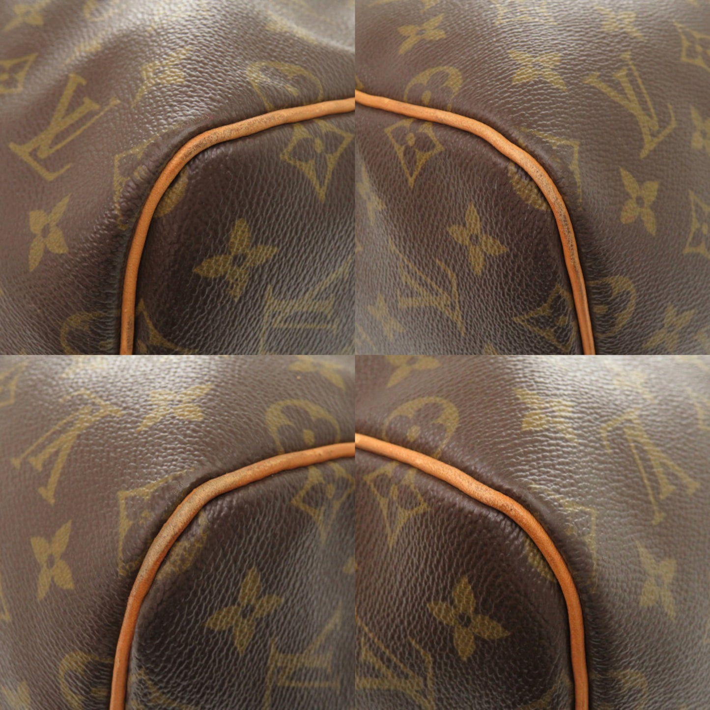 Louis Vuitton Keepall 55 Monogram M41424 Canvas Brown Boston Bag 0614 Louis Vuitton