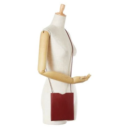 Hermes Onimetou Shoulder Bag Bordeaux Red Box Calf