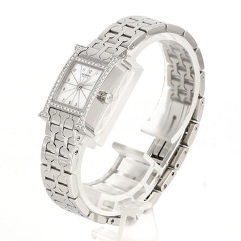 Herms H Watch D Hh1.130 Ss Quartz Wristwatch