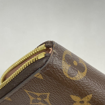 Louis Vuitton Monogram Portefeuille Clemence Long Wallet M61298 Brown Rose Ballerine