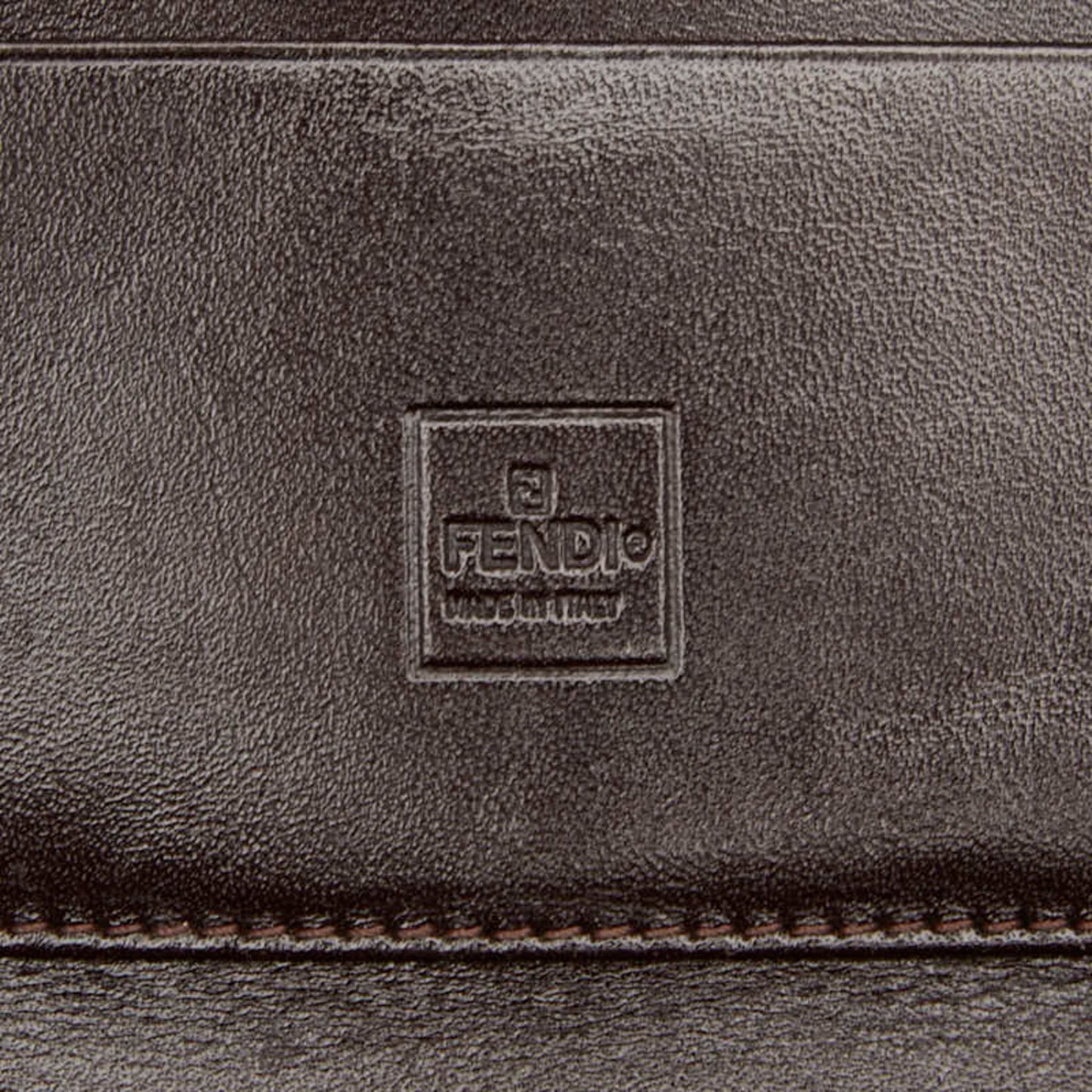 Fendi Zucca Bifold Wallet 01223 Brown Canvas