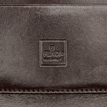 Fendi Zucca Bifold Wallet 01223 Brown Canvas
