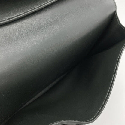 Bottega Veneta Maxi Intrecciato Long Wallet Leather Black Bi-Fold Billfold Itlquedc73Eo