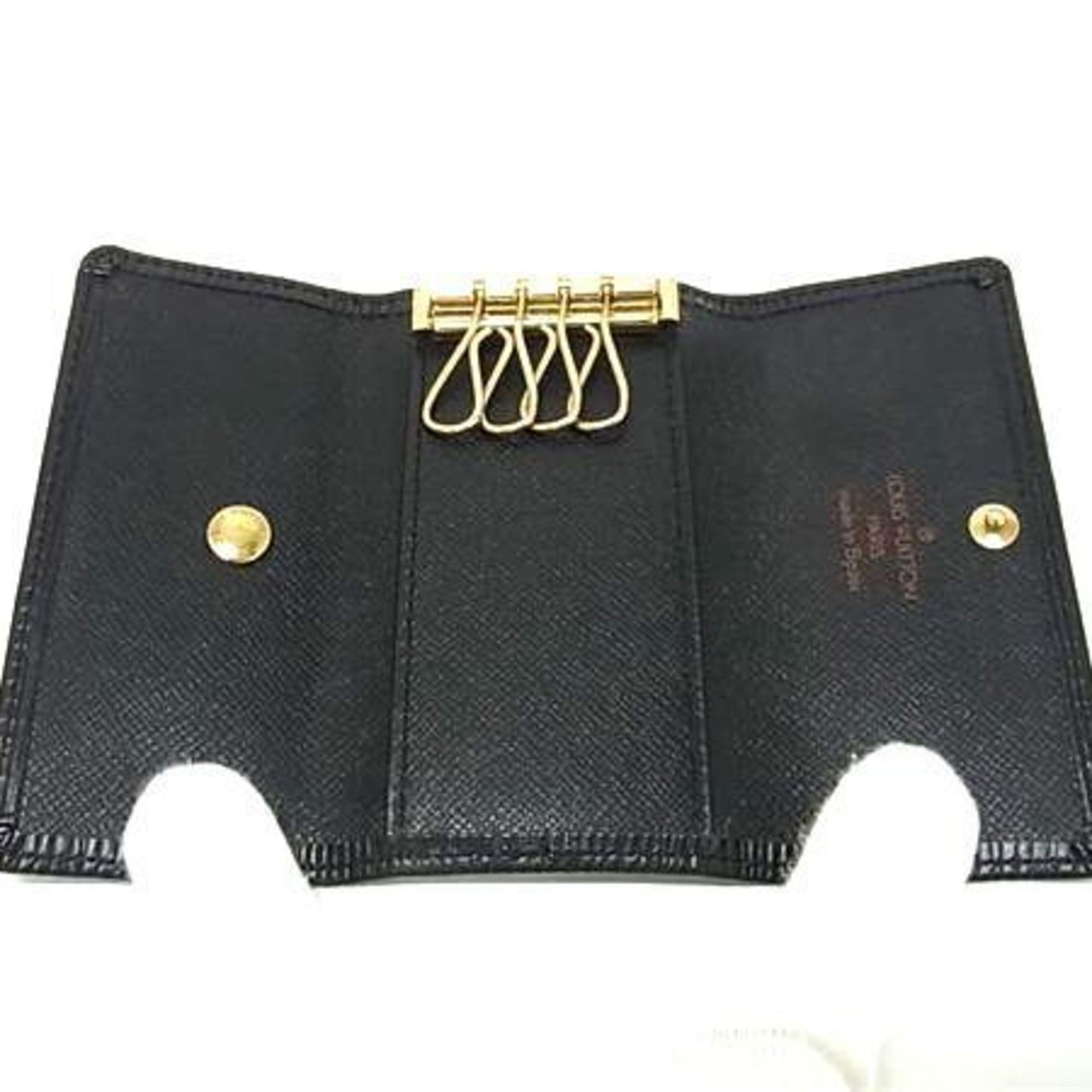 Louis Vuitton Louis Vuitton Multicle 4 Key Case M63822 Black Epi Leather