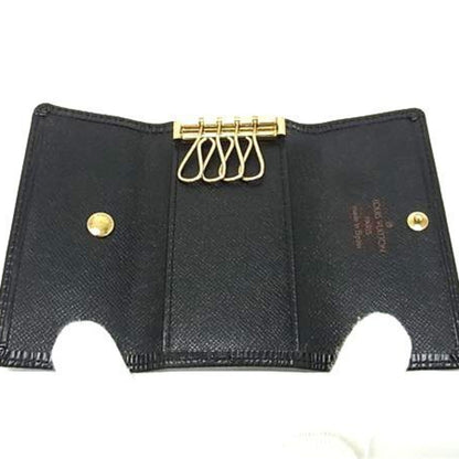 Louis Vuitton Louis Vuitton Multicle 4 Key Case M63822 Black Epi Leather