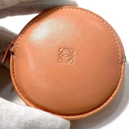 Loewe Coin Case Ec-23395 Pink Anagram Purse Leather L26 Engraved