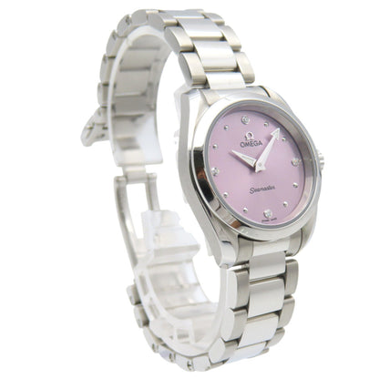 Omega Seamaster Aqua Terra 4-Piece Diamond Watch 220.10.28.60.60.001 Quartz Stainless Steel