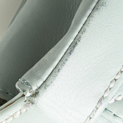 Chanel Coco Mark Wild Stitch Handbag In Light Blue Lambskin