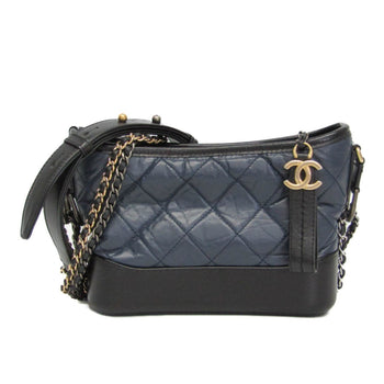 Chanel Gabriel De Chanel Small Women'S Leather Shoulder Bag Black