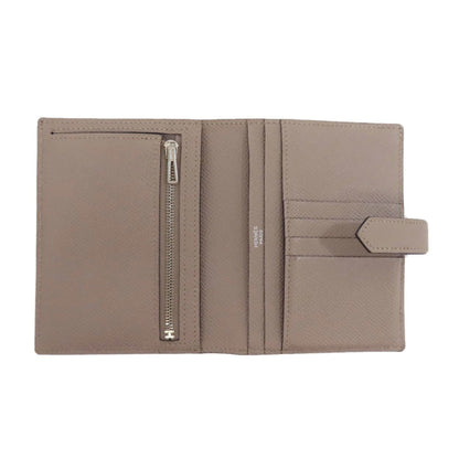 Hermes Herms Bearn Compact Silver Hardware Bifold Wallet Epson