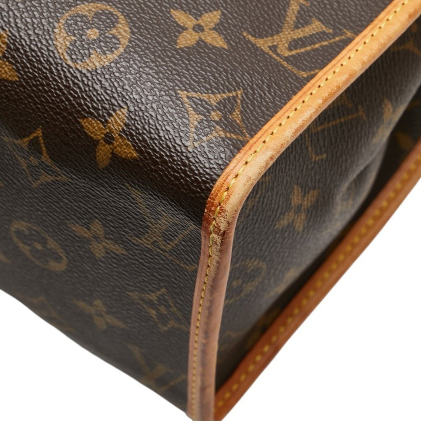Louis Vuitton Monogram Popincourt Au Shoulder Bag Tote M40007 Brown Leather