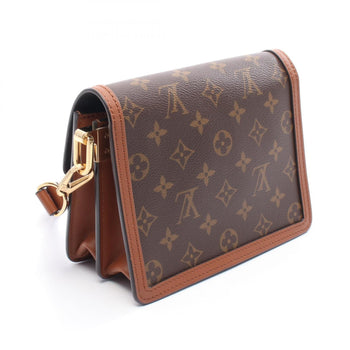 Louis Vuitton Dauphine Mini Monogram Reverse Shoulder Bag In Coated Canvas And Leather