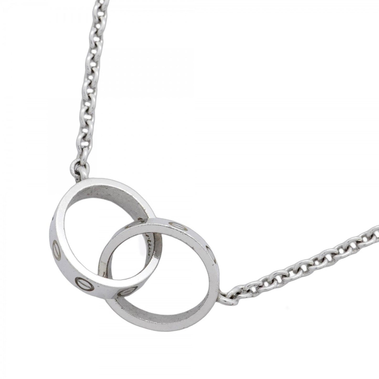 Cartier Baby Love Necklace In 18K White Gold