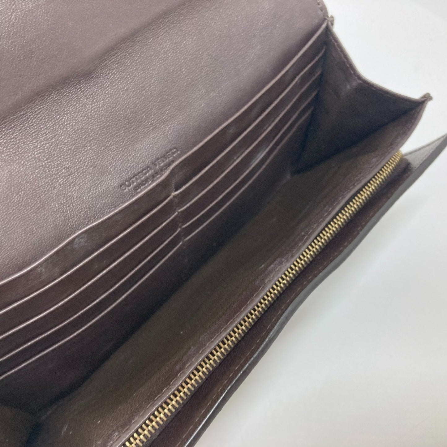 Bottega Veneta 150509 Intrecciato Flap Long Wallet In Brown Leather