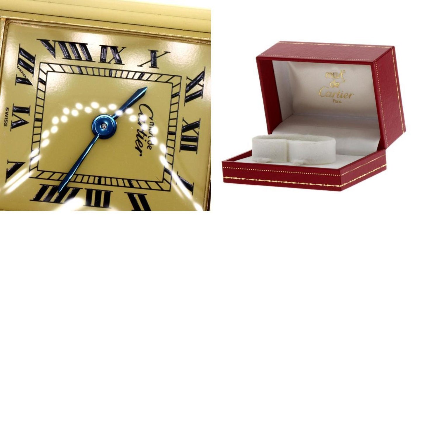 Cartier Must Tank Sm Watch W1003154 Silver/Leather