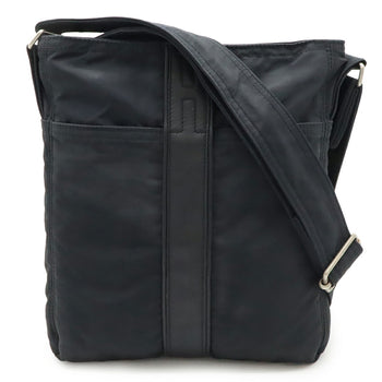 Hermes Acapulco Bandouliere Mm Shoulder Bag Pochette Nylon Leather Black