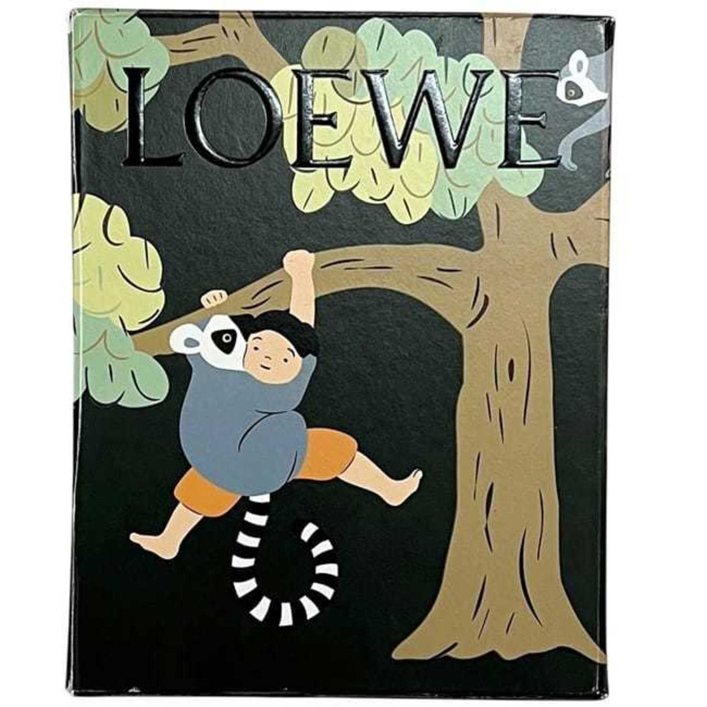Loewe Scarf Ec-24416 Natural Beige Anagram Mohair Wool A-28003861 White Long