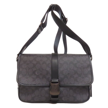 Coach Cu202 League Messenger Signature Shoulder Bag In Pvc