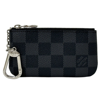 Louis Vuitton Damier Graphite Canvas Pochette Cle (Black/Grey) N60155