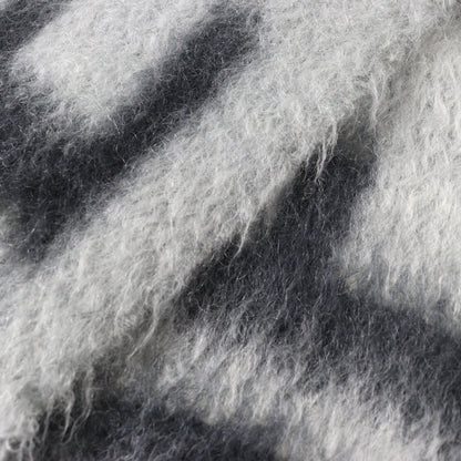 Loewe F811257X03 Wool And Mohair Logo Anagram Fringe Long Scarf