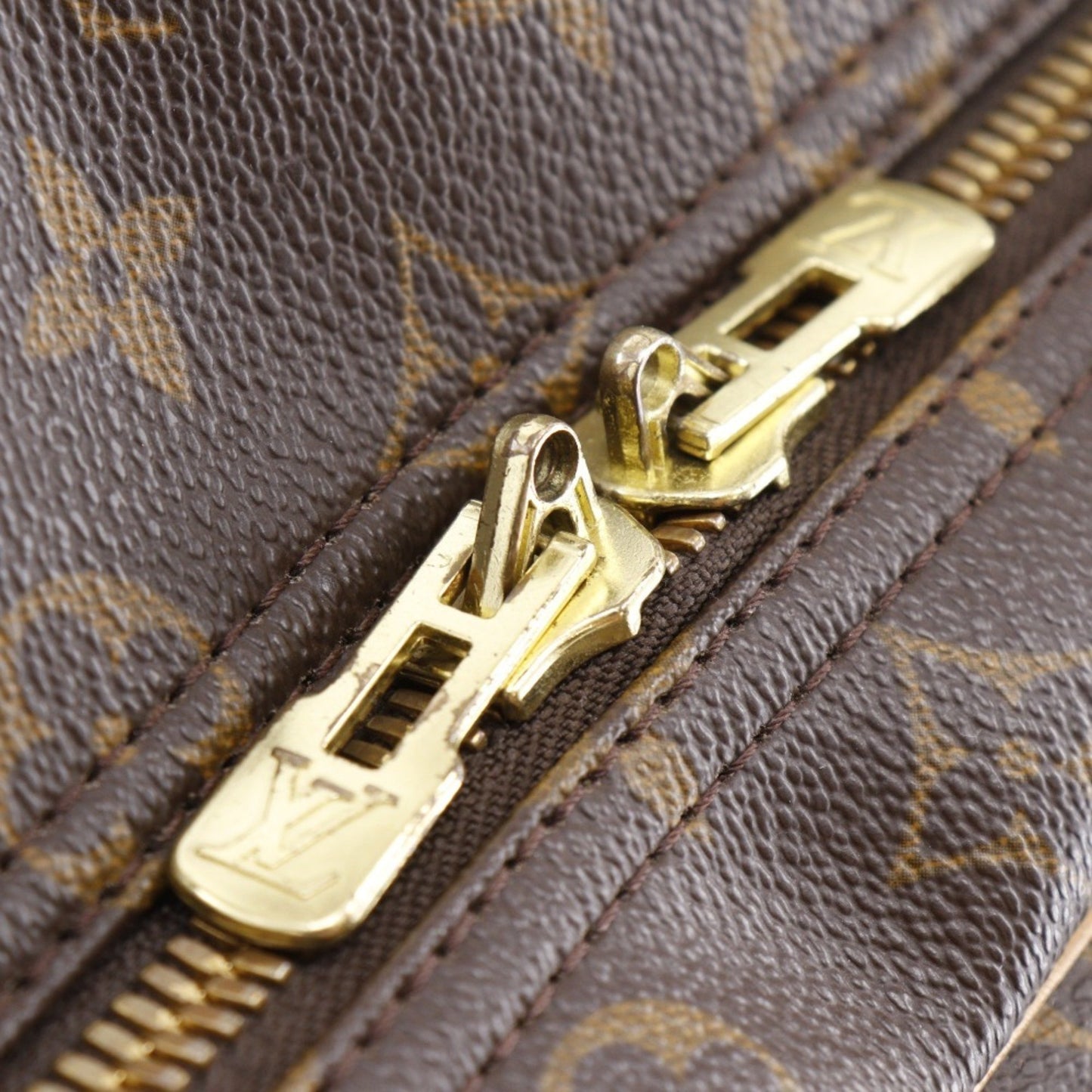 Louis Vuitton Sirius 45 Boston Bag M41408 Monogram Canvas 1999 Brown Sp1919 Double