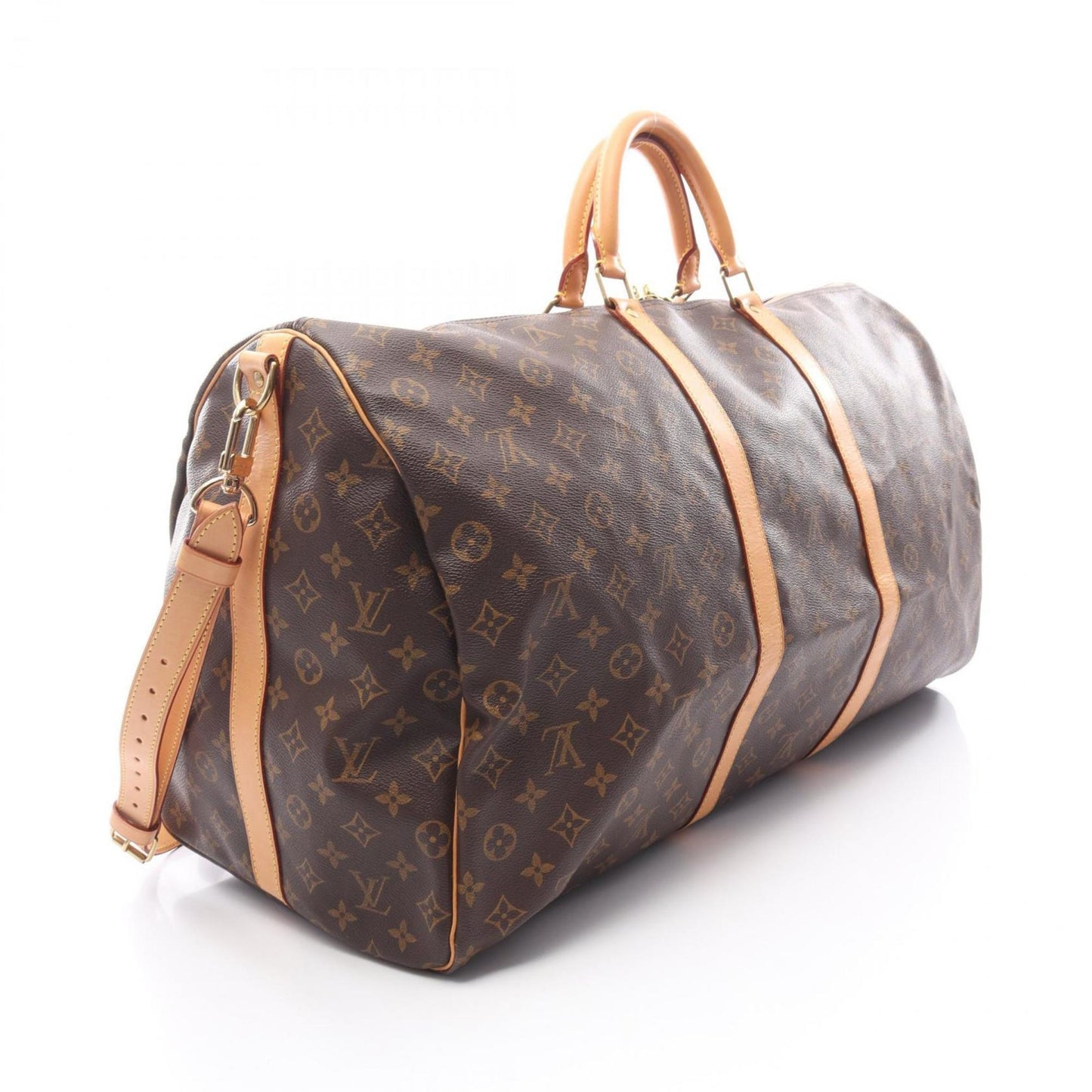 Louis Vuitton Keepall Bandouliere 60 Monogram Boston Bag In Coated Canvas And Leather