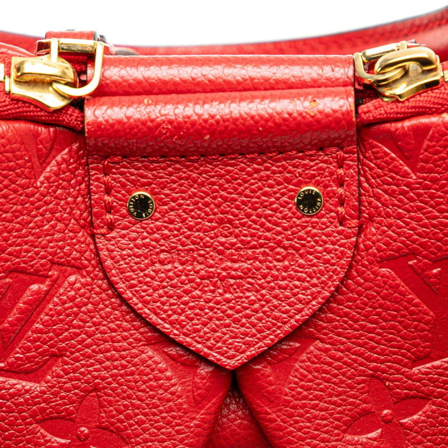 Louis Vuitton Monogram Empreinte Mazarine Pm Handbag/Shoulder Bag 2-Way M50638 Cerise Red Calfskin