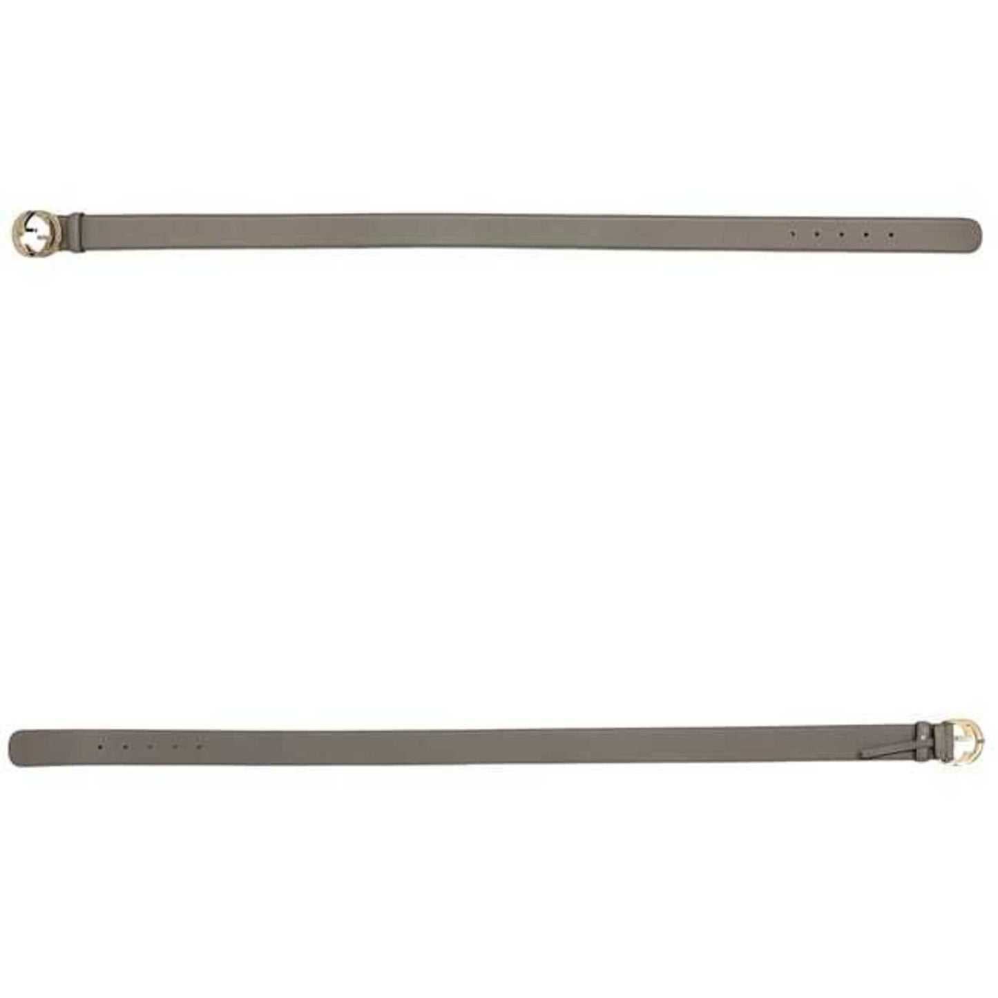 Gucci Belt Ec-24406 Gray Interlocking 546386 Ap00G 85 34 480199 Waist 90Cm Leather Gucci Gg Buckle