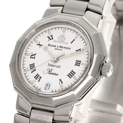 Baume & Mercier Mv040078 Riviera W-Name Tiffany Collaboration Watch Stainless Steel Ss