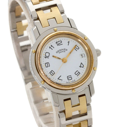Hermes Clipper Old Buckle Watch Stainless Steel