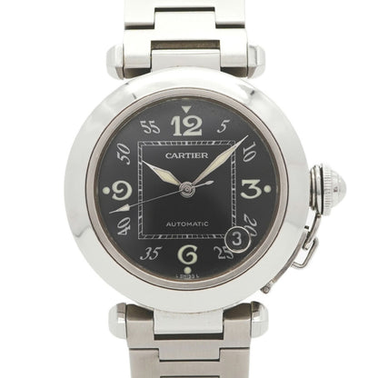 Cartier Pasha C W31043M7 Black Dial Watch
