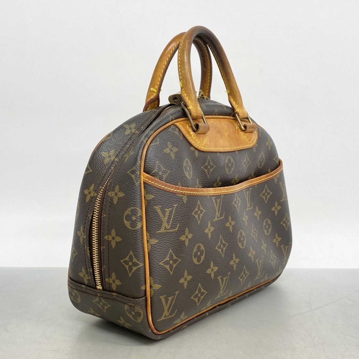 Louis Vuitton Monogram Trouville Handbag M42228 Brown