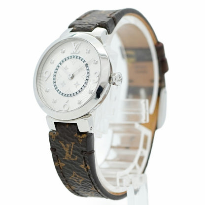 Louis Vuitton Tambour Q12Mg Silver Dial