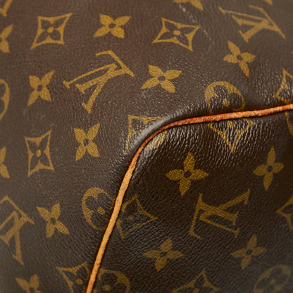 Louis Vuitton Monogram Keepall 55 Boston Bag/Travel Bag M41424 Brown Leather
