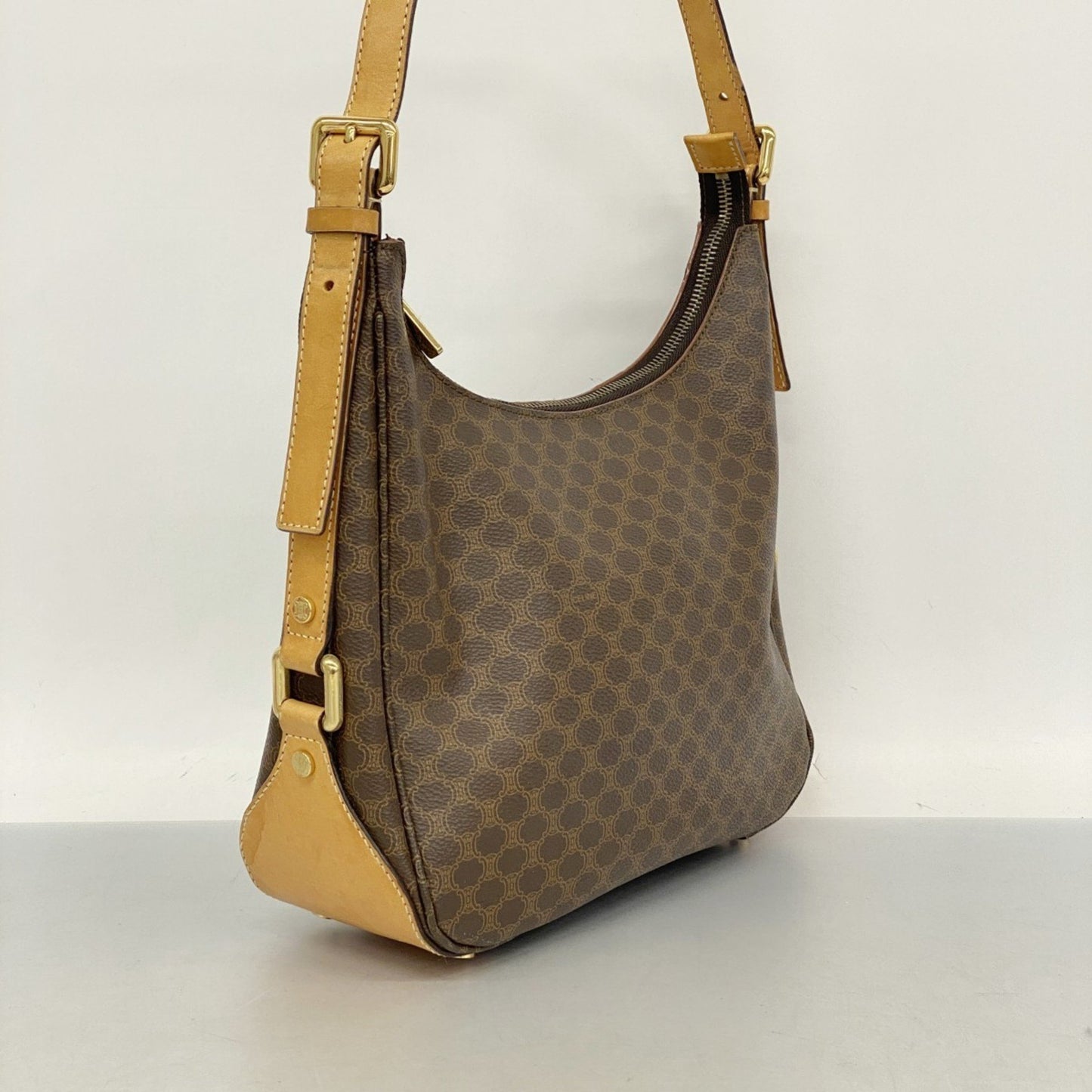 Celine Shoulder Bag Macadam Brown