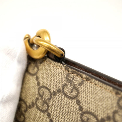 Gucci Gg Supreme Clutch Bag 473956 Brown