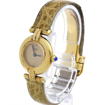Cartier Must Colisee Vermeil Gold Plated Quartz