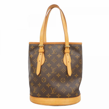 Louis Vuitton Monogram Bucket Pm Tote Bag M42238 Brown