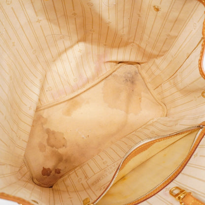 Louis Vuitton Tote Bag Damier Azur Neverfull Mm N51107 White