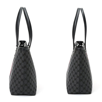 Balenciaga X Gucci Hacker Project Medium Tote Bag 680125 Canvas Leather Black S-156852