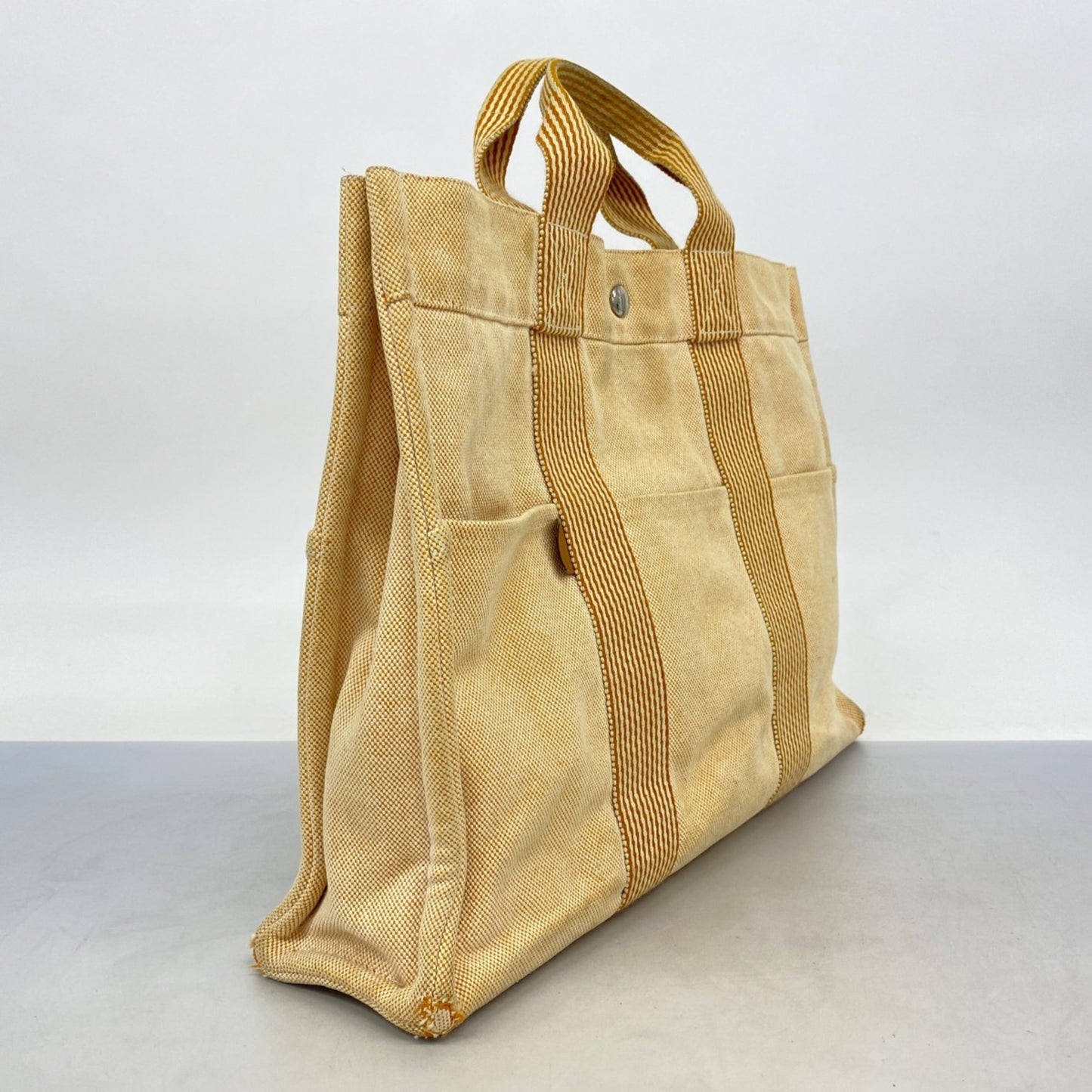 Hermes New Fool Tote Mm Canvas Orange