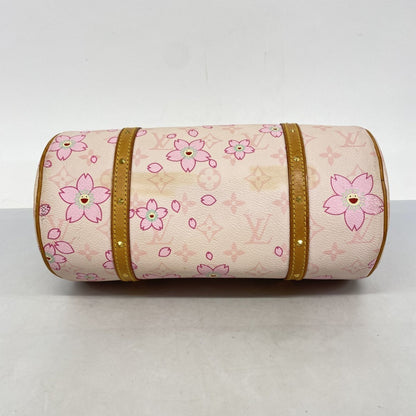 Louis Vuitton Monogram Cherry Blossom Papillon M92010 Rose Handbag