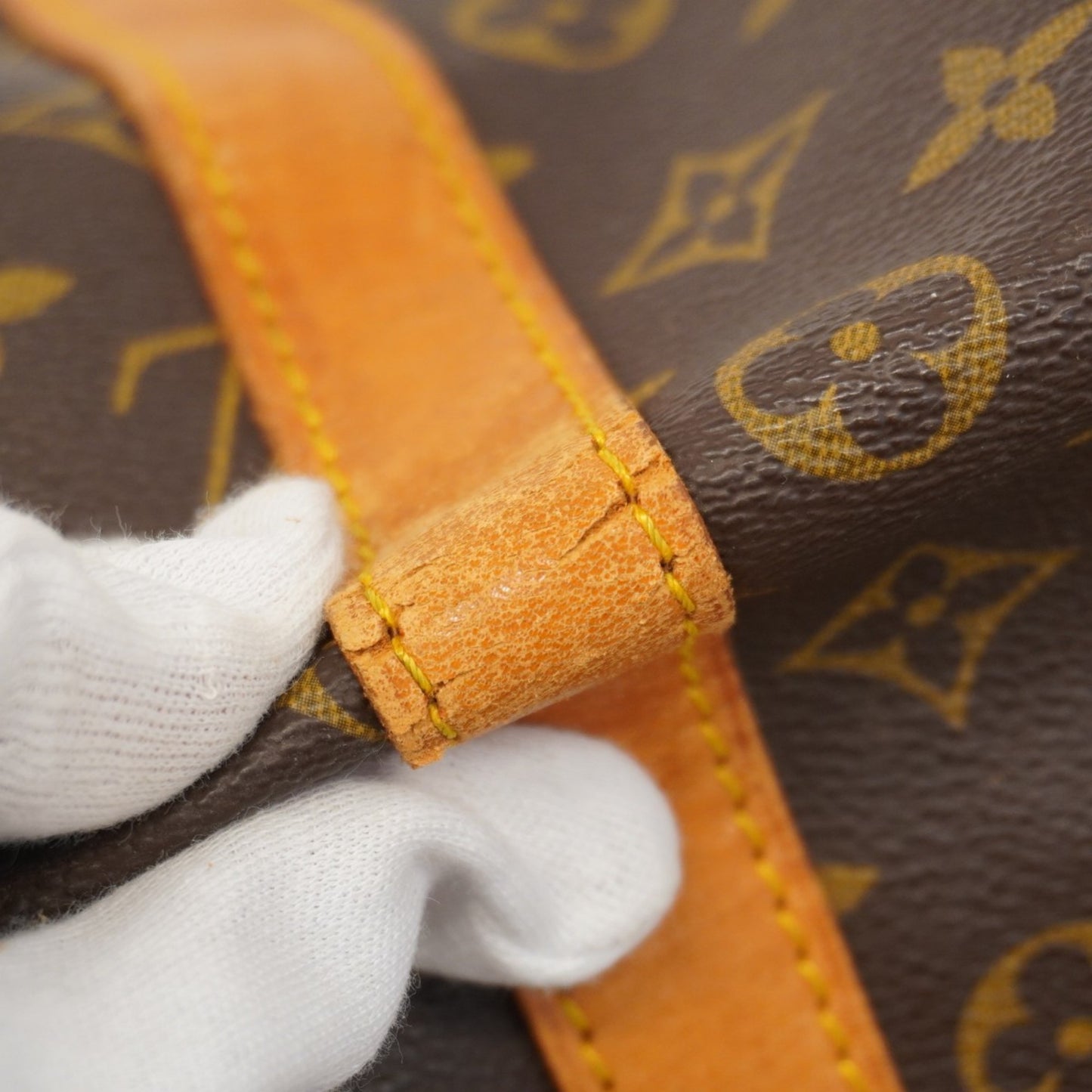 Louis Vuitton Monogram Keepall 55 Boston Bag M41424 Brown