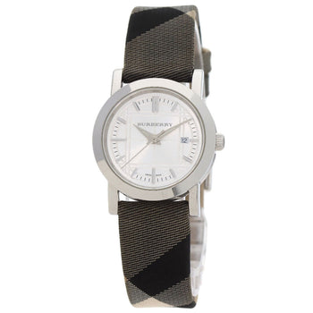 Burberry Bu1386 Watch Stainless Steel Leather