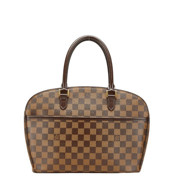 Louis Vuitton Damier Saria Horizontal Handbag N51282 Brown Leather