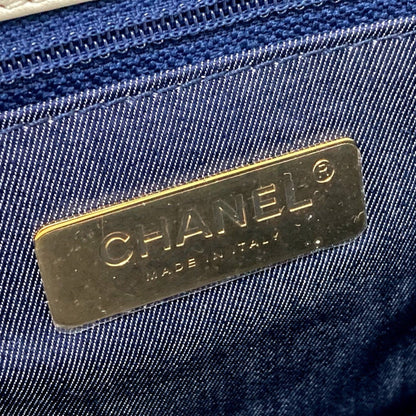 Chanel Cc Coco Mark Flap Pochette Bag Chain Shoulder Leather Tweed
